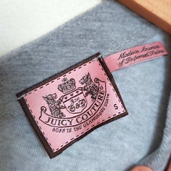 Juicy couture 90s y2k velvet bow short sleeve top - Picture 6 of 10